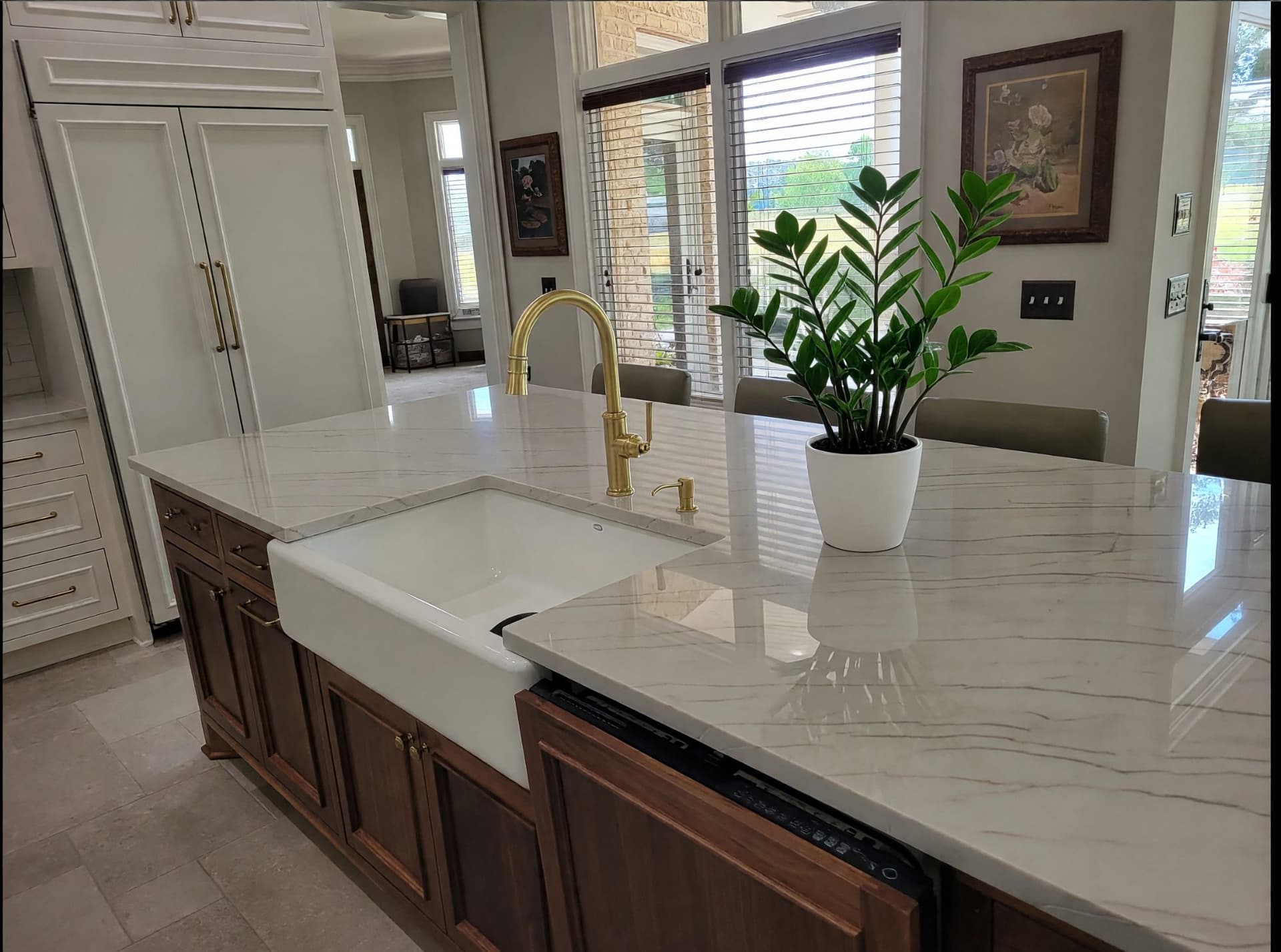Aiken kitchen and bath in quartz and marble